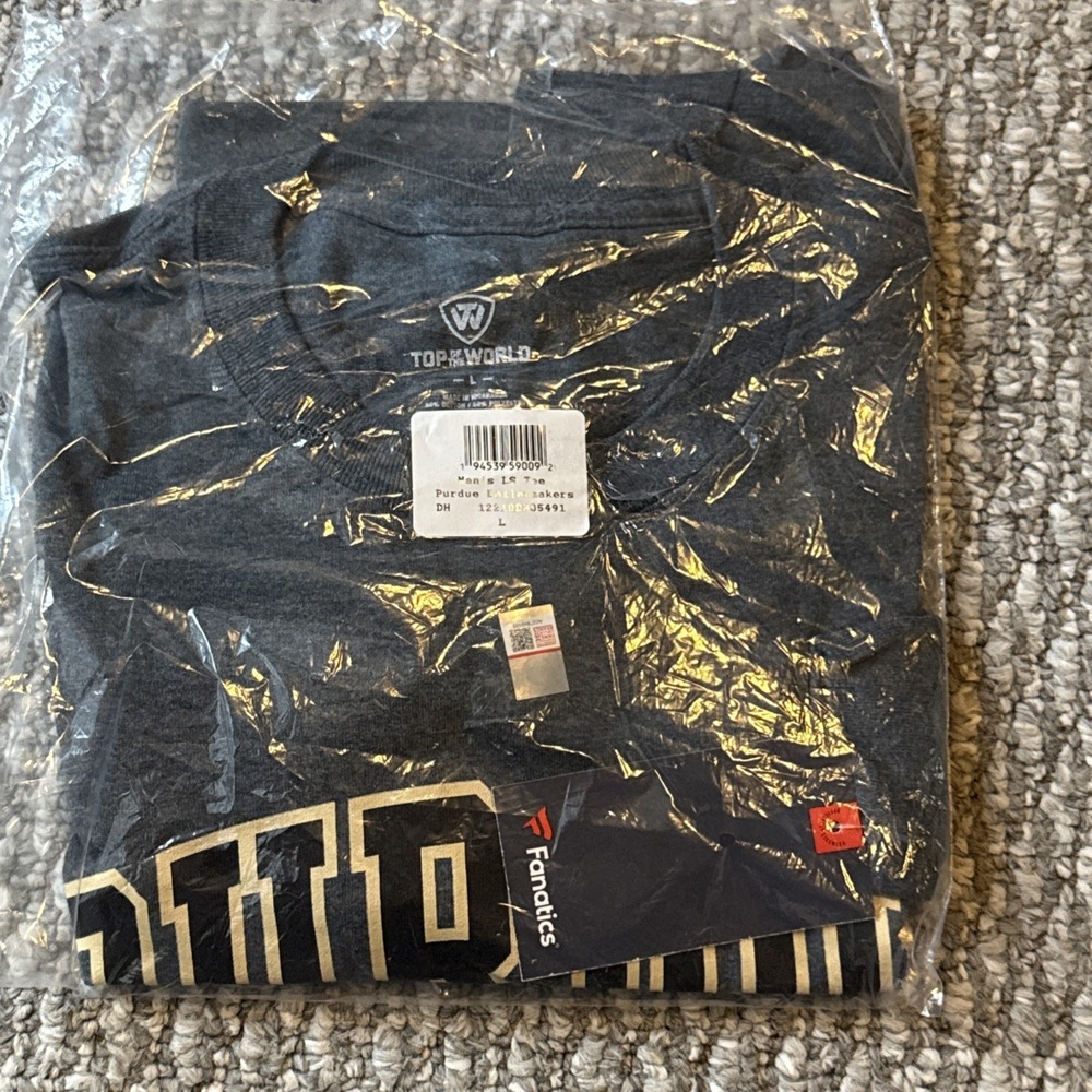 New W/ Tags Purdue University‎ Grey Long Sleeve Adult XL by Top of the World - Picture 2 of 3